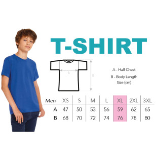 T-Shirt modèle homme XL avec logo de l'école - CSEH