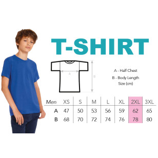 T-Shirt modèle homme XXL avec logo de l'école - CSEH